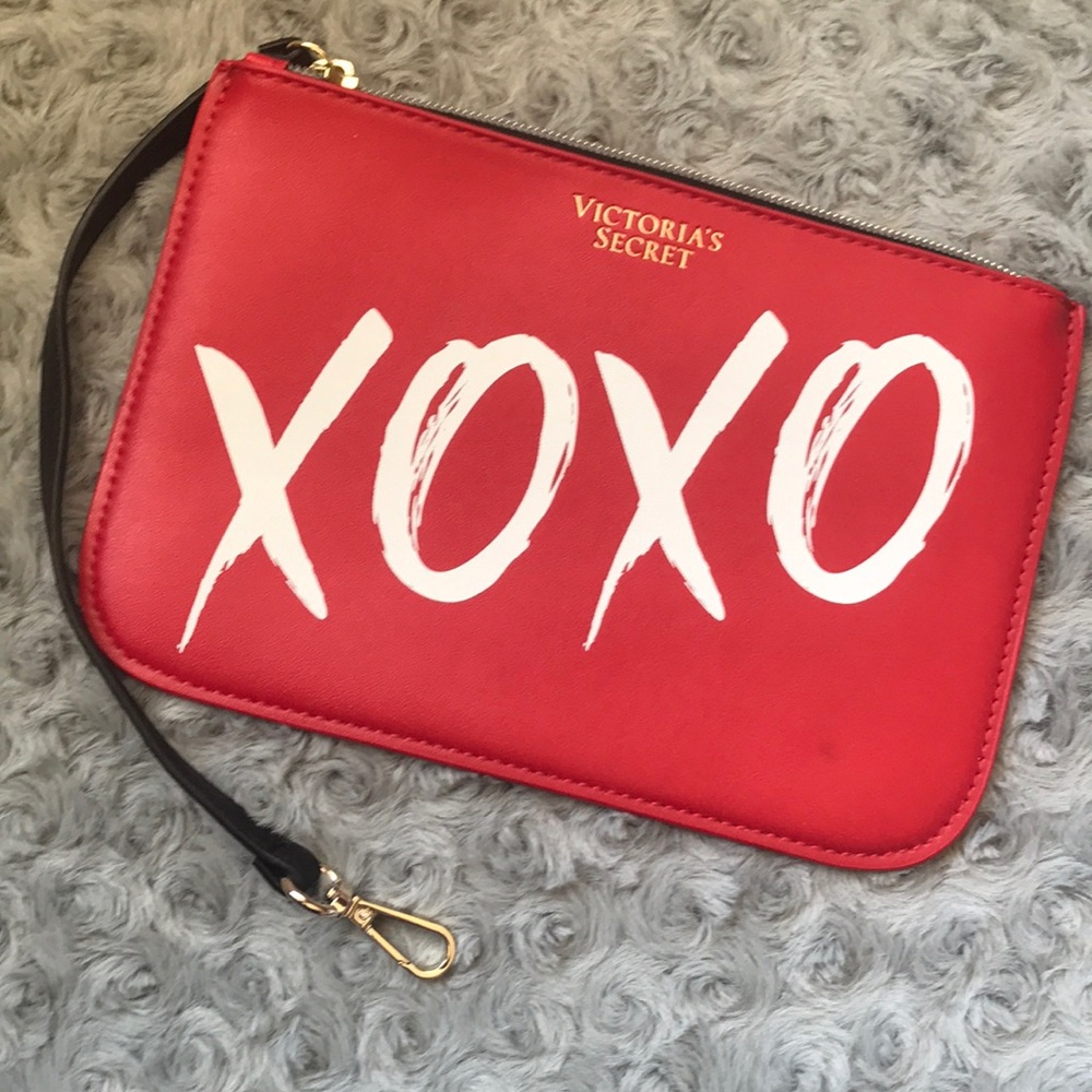 Red Black XOXO Victoria’s Secret Wristlet